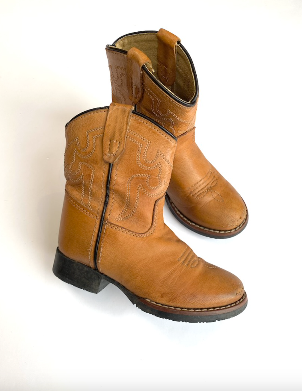 Brown leather cowboy boots Size 6.5