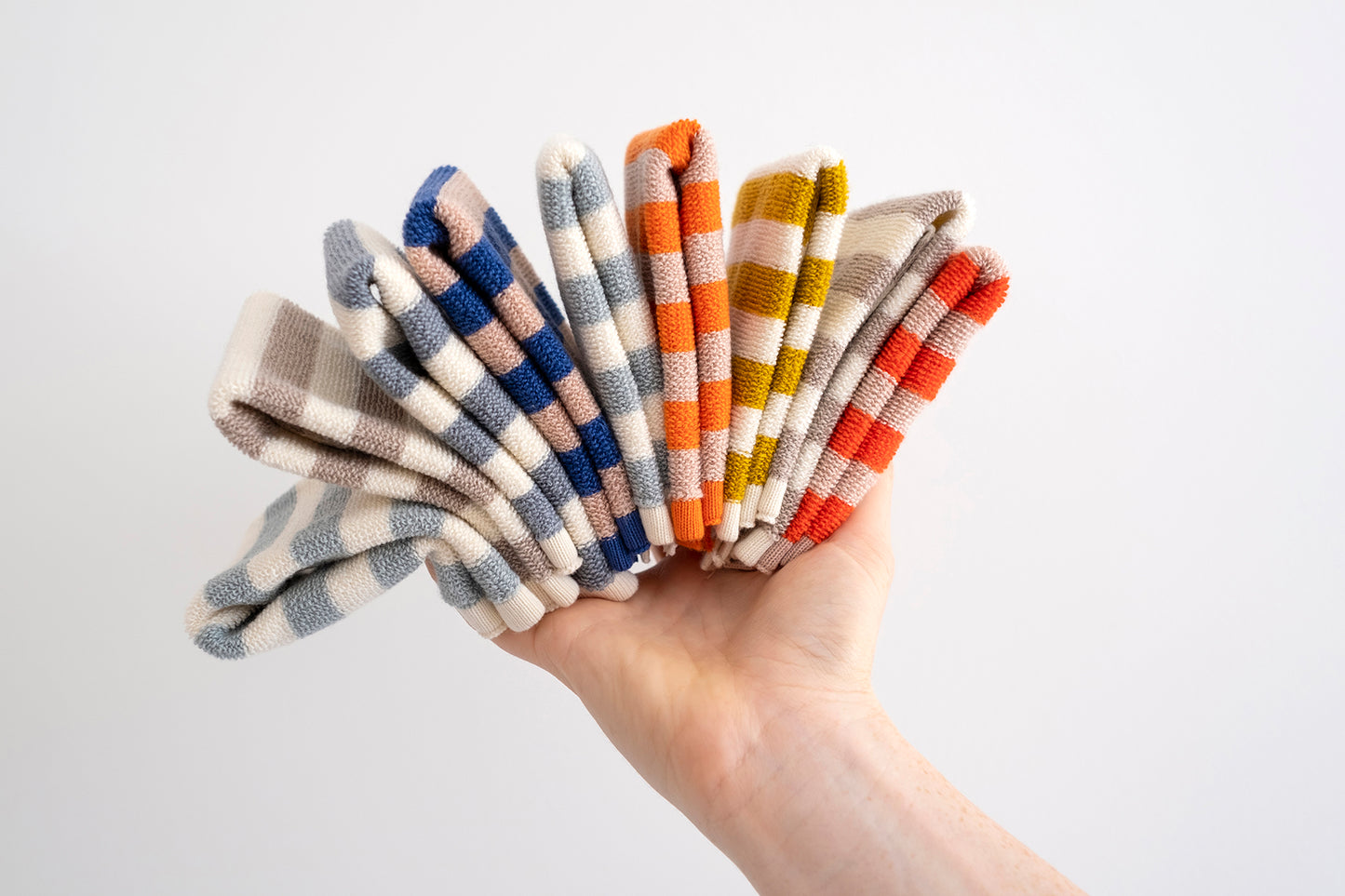 Striped Terry Washcloths